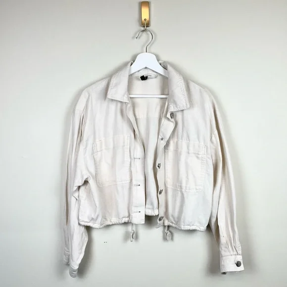 H&M Cropped Jacket Size Medium - Picture 6 of 7